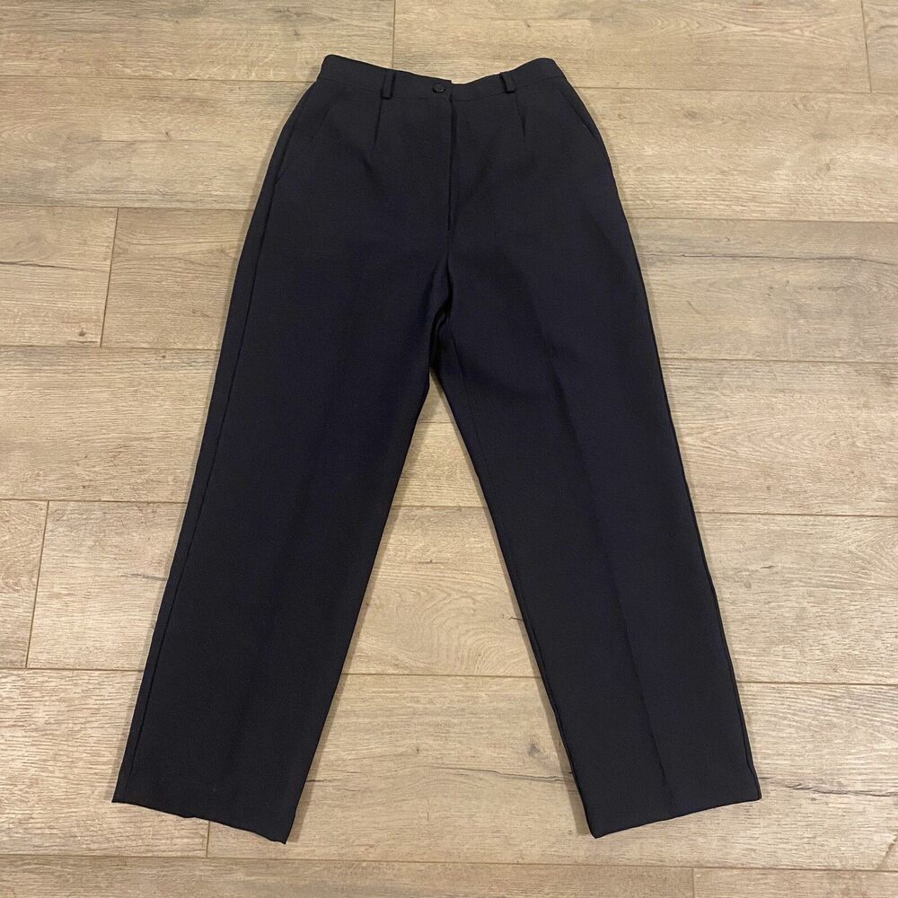 Courtenay Career Dress Pants ~ Sz 4P ~ Blue ~ High Rise ~ 24.5" Inseam ~ Pleated